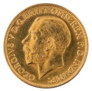 Coins - Australia: 1925 Sovereign, George V, St. George reverse, Melbourne, Unc. - 2