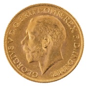 Coins - World: South Africa: 1927 Sovereign, George V, St. George reverse, Pretoria, Unc. - 2