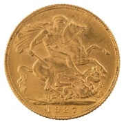 Coins - World: South Africa: 1927 Sovereigns, George V, St. George reverse, Pretoria, EF. (2). - 2
