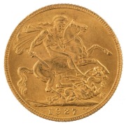 Coins - World: South Africa: 1927 Sovereigns, George V, St. George reverse, Pretoria, EF. (2). - 4