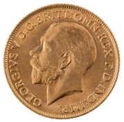 Coins - World: Great Britain: 1913 Sovereign, George V, St. George reverse, aUnc. - 2