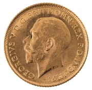 Coins - Australia: 1915 Half Sovereign, George V, St. George reverse, Sydney, Unc. - 2