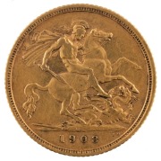 Coins - Australia: 1903, 1906 & 1908 Half Sovereigns, Edward VII, St. George reverse, Sydney, VF/EF. (3). - 6