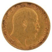 Coins - Australia: 1909 Half Sovereigns, Edward VII, St. George reverse, Melbourne, VF/EF. (2). - 3