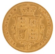 Coins - World: Great Britain: 1869 Half Sovereign, Young Head, Shield reverse, Die number 17, EF. - 2