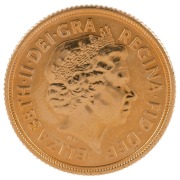 Coins - World: Great Britain: 2012 Sovereign, Elizabeth II, Day's St. George & Dragon reverse, Unc. - 2