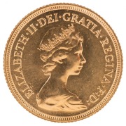 Coins - World: Great Britain: 1981 Sovereign, Elizabeth II, St. George reverse, Unc. - 2