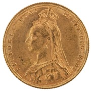 Coins - Australia: 1892 Sovereign, Jubilee head, St. George reverse, Melbourne, aUnc. - 2