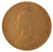 Coins - World: Great Britain: 1889 Jubilee head and 1900 Veiled head Sovereigns, St. George reverses, F/VF. (2). - 3