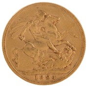 Coins - World: Great Britain: 1893, 1894, 1895, 1896, 1897 & 1898 Sovereigns, Veiled head, St. George reverse, VF/EF. (6). - 4