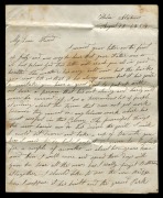 VICTORIA - Postal History: An August 1854 four-page letter together with the original envelope from James Dixon, Richmond, to his friend S. Wilson, Battersea, England.