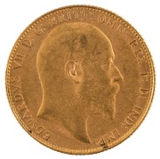 Coins - Australia: 1907 Sovereign, Edward VII, St. George reverse, Perth, EF. - 2