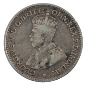 Coins - Australia: Threepence: GEORGE V, 1922/1 overdate. Very good/fine and rare. - 2