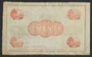 Banknotes - Australia: Pre-Decimal Banknotes: BANK OF NEW SOUTH&nbsp;WALES&nbsp;SPECIMEN TWENTY POUNDS,&nbsp;19- (MVR 7f) perforated SPECIMEN and SKIPPER & EAST in Manager position; Charles Skipper & East, London imprint.&nbsp;Good very fine. - 2