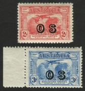 OFFICIALS: 1931 (SG.O123-4) 2d & 3d Kingsford Smith OS Overprints, MUH but with minor faults, (2).