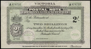 Postal Note; 1938 (41-1106) 2/- Commonwealth of Australia, John Ash printer, used Mangatang "28OC38".&nbsp;