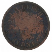 LEIGH, J.M., Sydney penny, undated (A.319), G.; and JONES, David, Ballarat penny, 1862 (A.304), G. (2). - 2