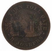 JOSEPHS, R., New Town Tollgate penny, 1855 (A.309), F. - 2