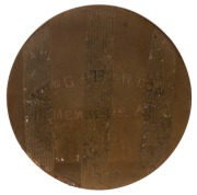 BIRMINGHAM PHOTOGRAPHIC SOCIETY 1909 bronze medal (80mm, 165gms) engraved verso for Mrs. G.A. Barton (Members A). - 2