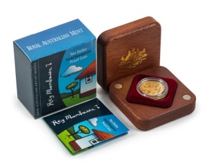 Coins - Australia: Decimal Proofs: $10 GOLD: 2008 Reg Mombassa Gold Kangaroo Proof, numbered #479.