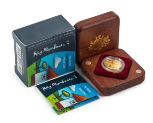Coins - Australia: Decimal Proofs: $10 GOLD: 2008 Reg Mombassa Gold Kangaroo Proof, numbered #993.