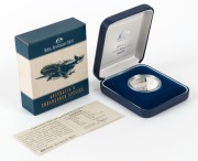 Coins - Australia: $10 Southern Right Whale Endangered Species Proofs (2) plus Piedfort Proof (1); also 1997 Cockatoo Proof (1).. - 4