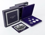 Coins - Australia: Masterpieces in Silver: 1998 Milestones of the 20th Century, 1999 Memories of the 20th Century, 2000 20th Century Monarchs, (3 complete sets).