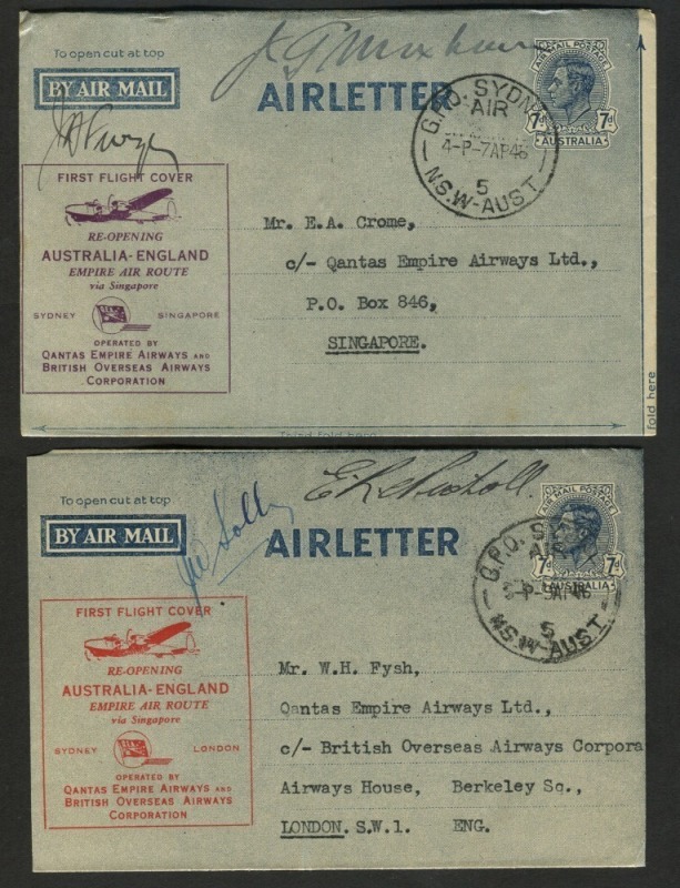 Aerophilately & Flight Covers: AIRLETTERS with Special Event Overprints ...