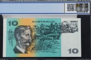Banknotes - Australia: Decimal Banknotes: TEN DOLLARS, Queen Elizabeth II, Fraser/Cole&nbsp;(1991) MNG 777777&nbsp;(R.313a) with Plate Letter, Uncirculated. [PCGS&nbsp;66 "Gem UNC"]. - 2