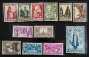 BELGIUM: 1933 5c+5c - 10fr+40fr Orval Abbey Reconstruction, complete set, (12) MUH.  - 2