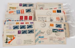 NETHERLANDS:FIRST DAY & FIRST FLIGHT COVERS: 1950s-60s duplicated range in shoebox; mixed condition. (qty).