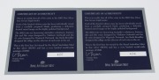 Coins - Australia: Decimal Proofs: RAM Fine Silver Proofs 2003 set in wooden case of issue. (2 complete sets). - 2