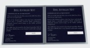 Coins - Australia: Decimal Proofs: RAM Fine Silver Proofs 2006 set in wooden case of issue. (2 complete sets). - 2