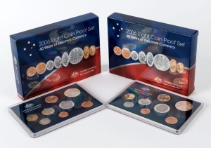 Coins - Australia: Decimal Proofs: 2006 "40 Years of Decimal Currency" RAM Proof sets, (2).