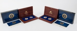 Coins - Australia: Decimal Proofs: 2011 Royal Collection 50c Gold Plated Silver Proof Two - Coin Set, (Royal Engagement & Wedding) RAM in jarrah presentation case. (2 sets).