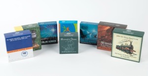 Coins - Australia: Decimal Proofs: $5 PROOFS: A collection comprising 2004 Bicentenary of Tasmania, 2004 Athens Olympics, 2004 Steam Railways, 2006 Melbourne Games - Queen's Baton Relay, 2007 The Ashes, 2008 Polar Year - Skua, 2008 Aurora Australis, 2009 