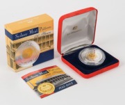 Coins - Australia: Decimal Proofs: $10 PROOFS: 2002 Adelaide Pound - gold plated; 2003 Sydney Mint Pattern - gold plated; 2013 Blue Mountains. (3 items). - 4