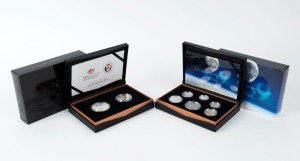 Coins - Australia: Decimal Proofs: 2019 "50th Anniversary of the Moon Landing" 6 coin Proof set; plus the "50th Anniversary Apollo 11 Moon Landing" Australia/USA 2-coin Proof set. (Total: 2 items).