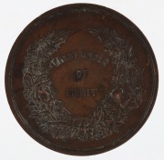 AUSTRALIA: ADELAIDE JUBILEE INTERNATIONAL EXHIBITION, 1887, First Order of Merit, in bronze (75mm), (C.1887/5), by E.A.Altmann, Melbourne, unnamed.