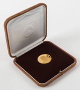 Coins - World: Bahrain: 1978 Isa Bin Salman gold Proof "50th Anniversary of Bahrain Monetary Agency" 100 Dinars, 32gms, 22ct., in leather-bound case of issue. - 3