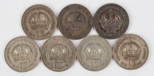 Coins - Australia: Crowns: 1937 CROWNS (7), condition variable.