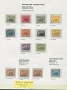 WESTERN AUSTRALIA: 1854-1912&nbsp;Collection on Seven Seas album pages with used imperf 1854 1d black, 1854-55 4d (thin) & 1/-, 1857-59 Hillman 6d, 1860-64 4d unused (pre-printing paper fold) & 6d; perforated issues incl. 1861 4d vermilion Perf.14, 1874 1d on - 3