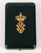 ITALY: 1924 silver star of merit ("AL MERITO DEL LAVORO") with ribbon and bar in original case of issue by S. Johnson. - 2