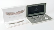 Coins - Australia: Masterpieces in Silver: 2008-10 Masterpieces in Silver: Flying Through Time - Aviation, 6 x $5 silver proof coin complete set in case.