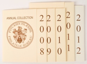 PITCAIRN ISLANDS:ANNUAL COLLECTION FOLDERS: 2008 - 2013 complete, MUH. Note: advertised retail $985.