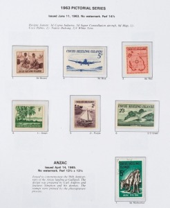 COCOS ISLANDS: 1963-2006 collection largely complete in Seven Seas album (with slipcase) vast majority are MUH including 1990-91 Postage Paid Overprints set of 7 (Retail $250+, 43c on 90c Coconut CTO as issued), later issues incl. M/Ss and sheetlets; only