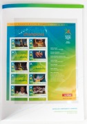 Decimal Issues: AUSTRALIA POST PRODUCT: Selection of items including 2006 'Commonwealth Games Stamps Collection' (face value $67.10), other emissions including 'War & Peace - Australia 1939-49'. 'Military Aviation', 'White Ensign 1939-1945' and three othe - 2