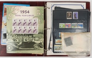 A range of 1980s-90s Australia mint; a collection of QE2 60th Birthday stamps with album; some Princess Diana stamps, etc.