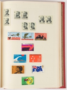 1913-77 collection in two small red albums; noted small range Roos, 6d Engraved Kooka CTO, KGV Heads to 1/4 incl. useful CTO and some Mint, 1934 1/- Victoria blk.4 **/*, 1937 Robes to £1 *, 1963 Navigators set of 6 *,and  NAVIGATOR SPECIMENS *, etc. Mixed