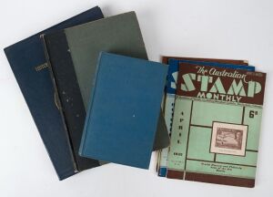 Philatelic Literature & Accessories: "History of the Post Office" by Houison [1890] - the 1983 facsimile reprint in slipcase; "Postage Stamps in the Making" by Melville - Vol. 1 [1916]; "British & Colonial Postage Stamps" by Armstrong [1920] and 4 edition